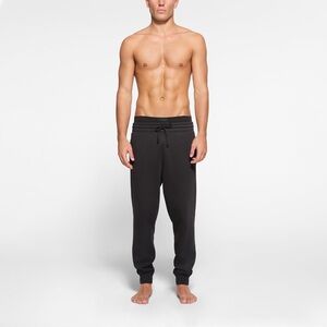 🖤SKIMS MEN’S FLEECE LOUNGE TAPERED JOGGERS PANTS WASHED ONYX L XL